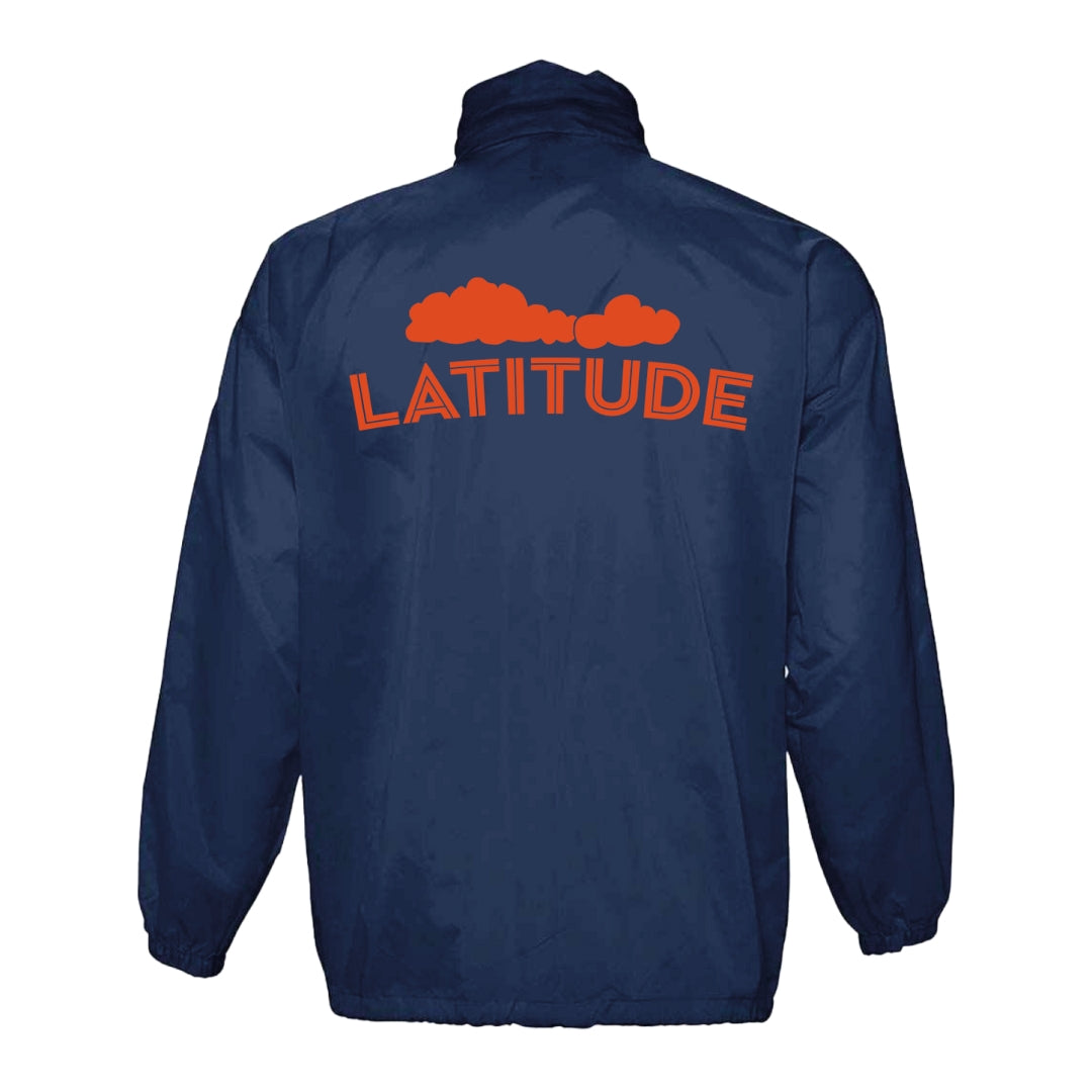 Latitude Blue/Orange Cloud Rain Jacket
