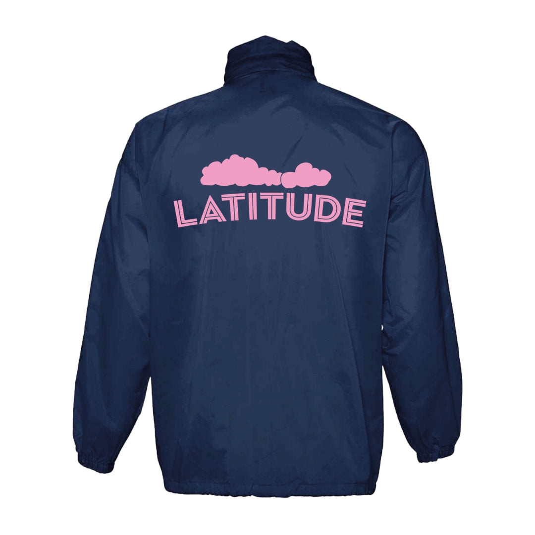 Latitude Blue/Pink Cloud Rain Jacket