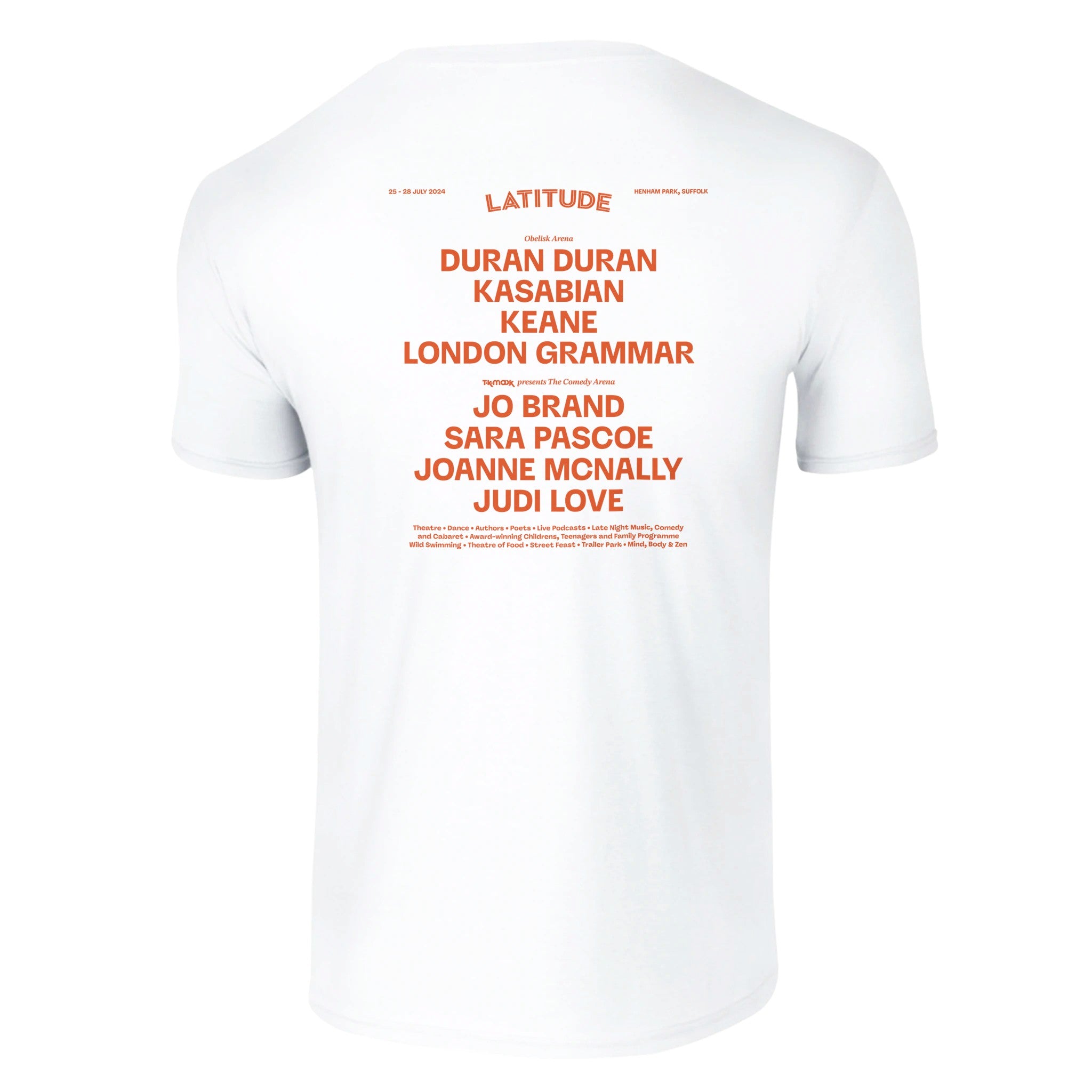 Latitude 2024 Line Up White T-Shirt