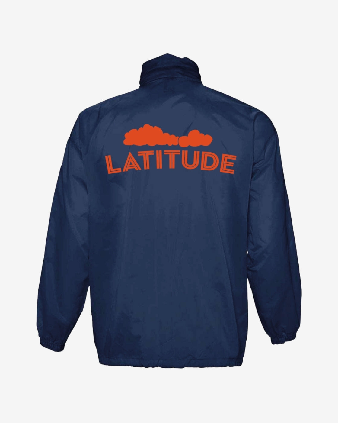 Latitude Blue/Orange Cloud Rain Jacket
