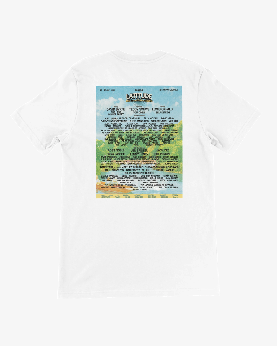Latitude 2026 Line-Up White T-Shirt