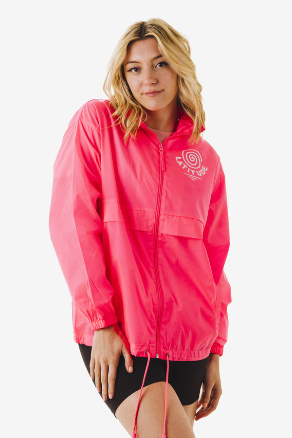 Latitude Swirl Pink Windproof Jacket